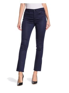 NYDJ Deep Peacock Blue Slim Pant NWT
